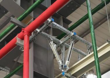 怀集该抗震支架的整体式支吊架结构协调性好